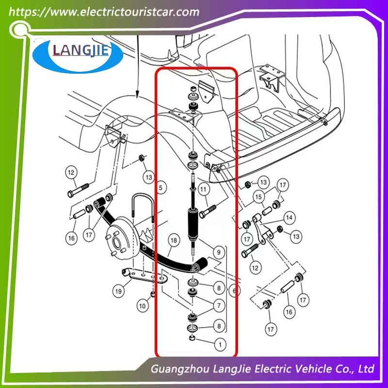 Club Car Sightseeing Car Shock Absorbers Front And Rear Shock Absorbers DS Golf Car