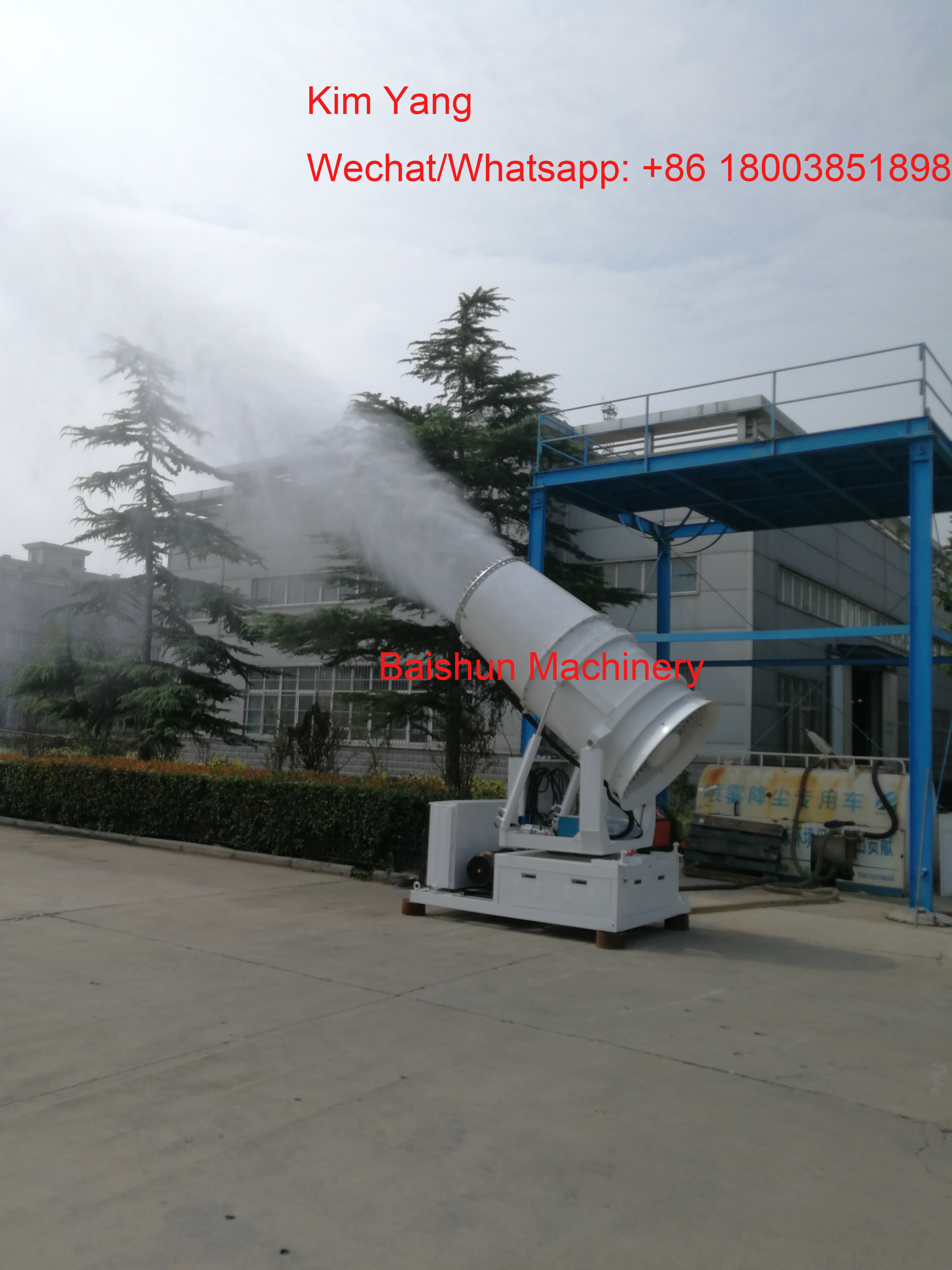 BS-M15 stainless steel dust suppression fighter fog cannon