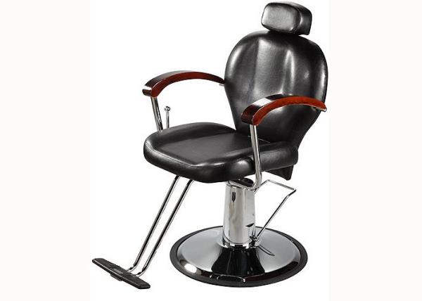 WT-3201 Black Professional Hair Styling Chair chrome armrest with wood for