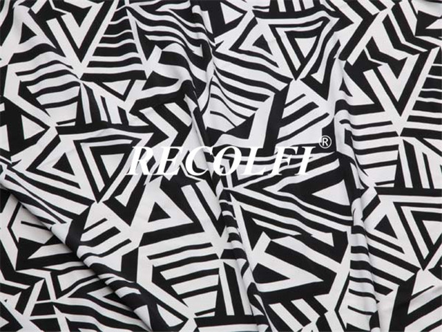Simple Stripe Design Print Women'S Activewear Fabric Eco Friendly Nylon Material
