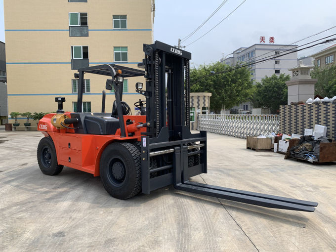 Diesel Powered Forklift 12 Ton , Container Mast Forklift With Fork Positioner