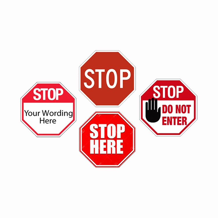 Reflective Aluminum Sheeting No Parking High Visibility Road Traffic Signs