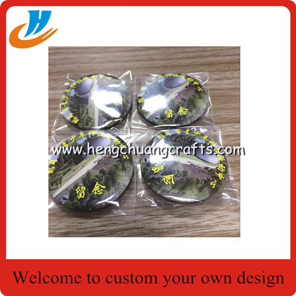 Factory wholesale custom pin button badge metal tin badge/Pin badge promotion gifts