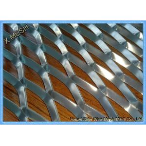 Aluminum Flat Expanded Metal Mesh / SS304 Expanded Mesh Screen For Architecture