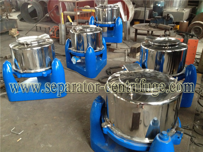 Manual Unload Intermittent Operation Top Discharge Food Centrifuge with Clamshell