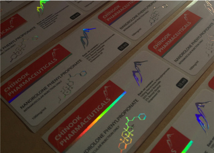 High Glass Vial Labels With Full Color Digital Printing 2.5 Mil Thickness