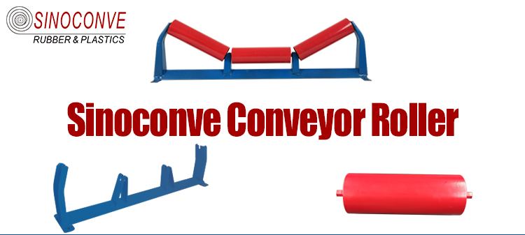 10KG Red Standard Steel Belt Conveyor Rollers for Mining Conveyor