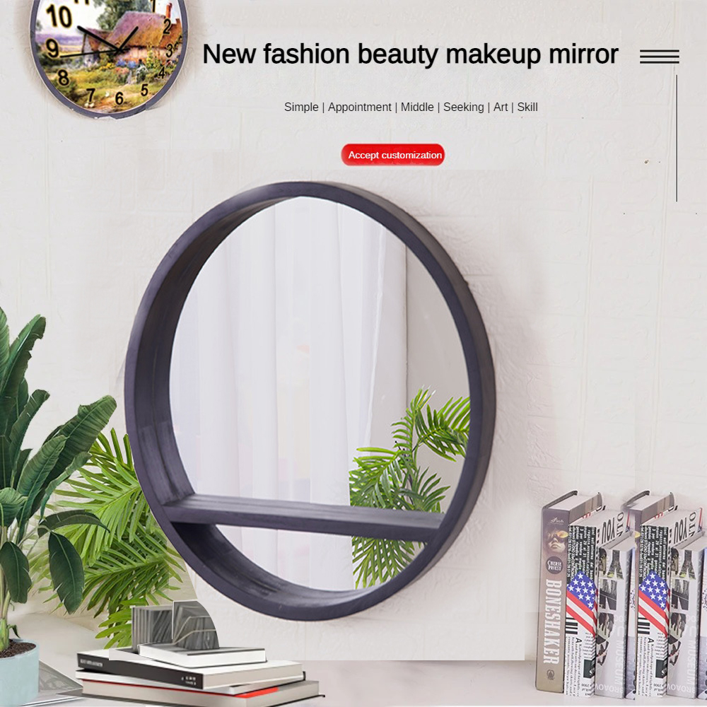 Wood Frame Full Length Antique Bathroom Wall Home Decor Big Stand Mirror for Occasion