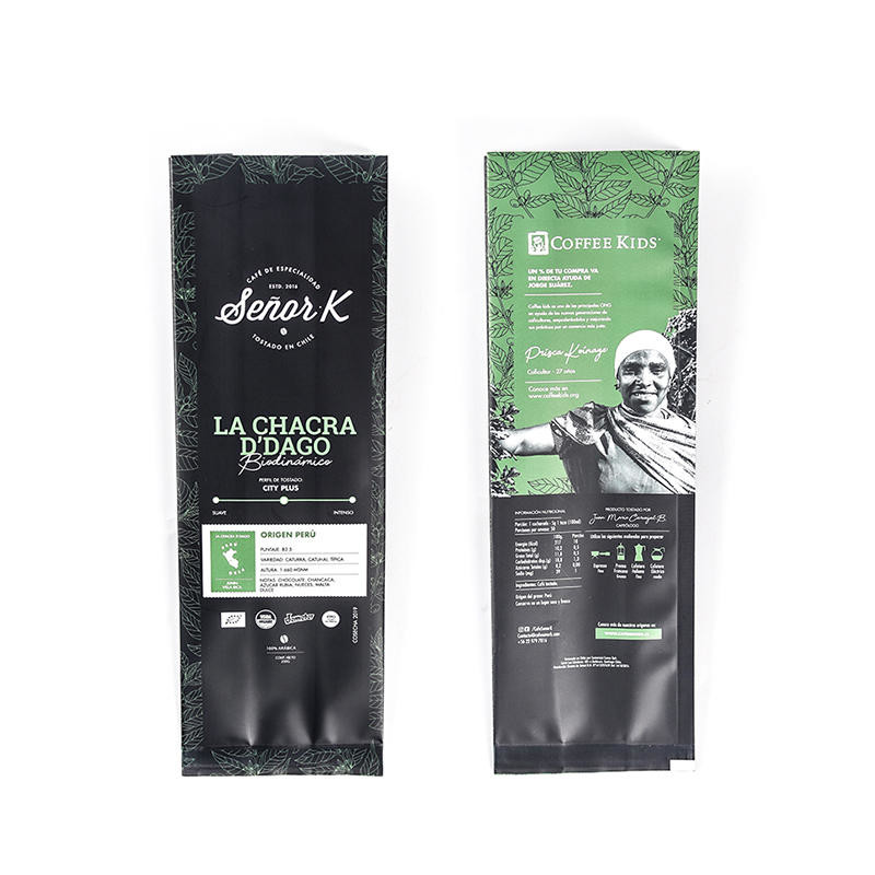 140mic Side Gusset Packaging Coffee Bags With Zipper Matt Valve
