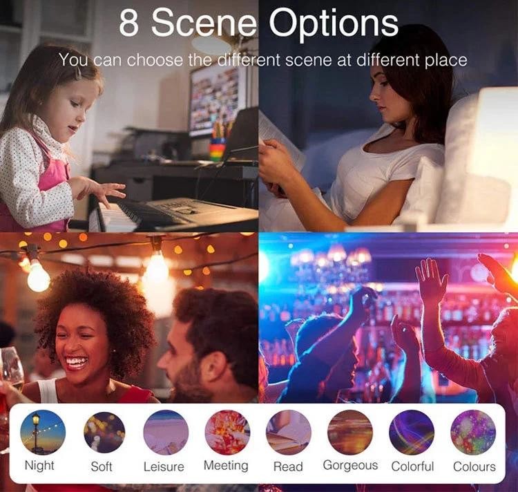 Multifunctional RGBCW Smart Wifi Voice App Remote Control Bedroom Living Room Music Led Ceiling Lamp