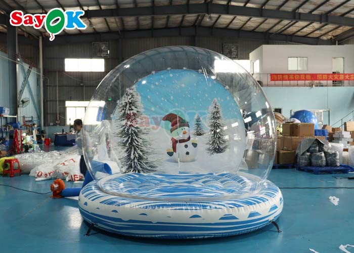 Giant Inflatable Snow Ball Party Bubble Dome Blow Up Christmas Snow Globe For Event