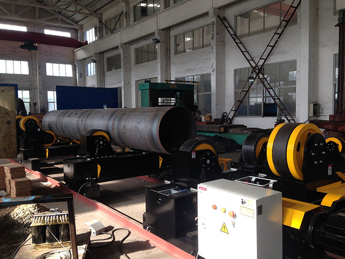 60 Ton Fit Up Welding Rotator Motorized Travel Turning Rolls For Welding