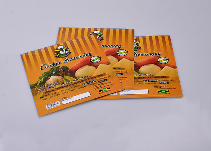 Printing custom waterproof food grade self adhesive paper labels