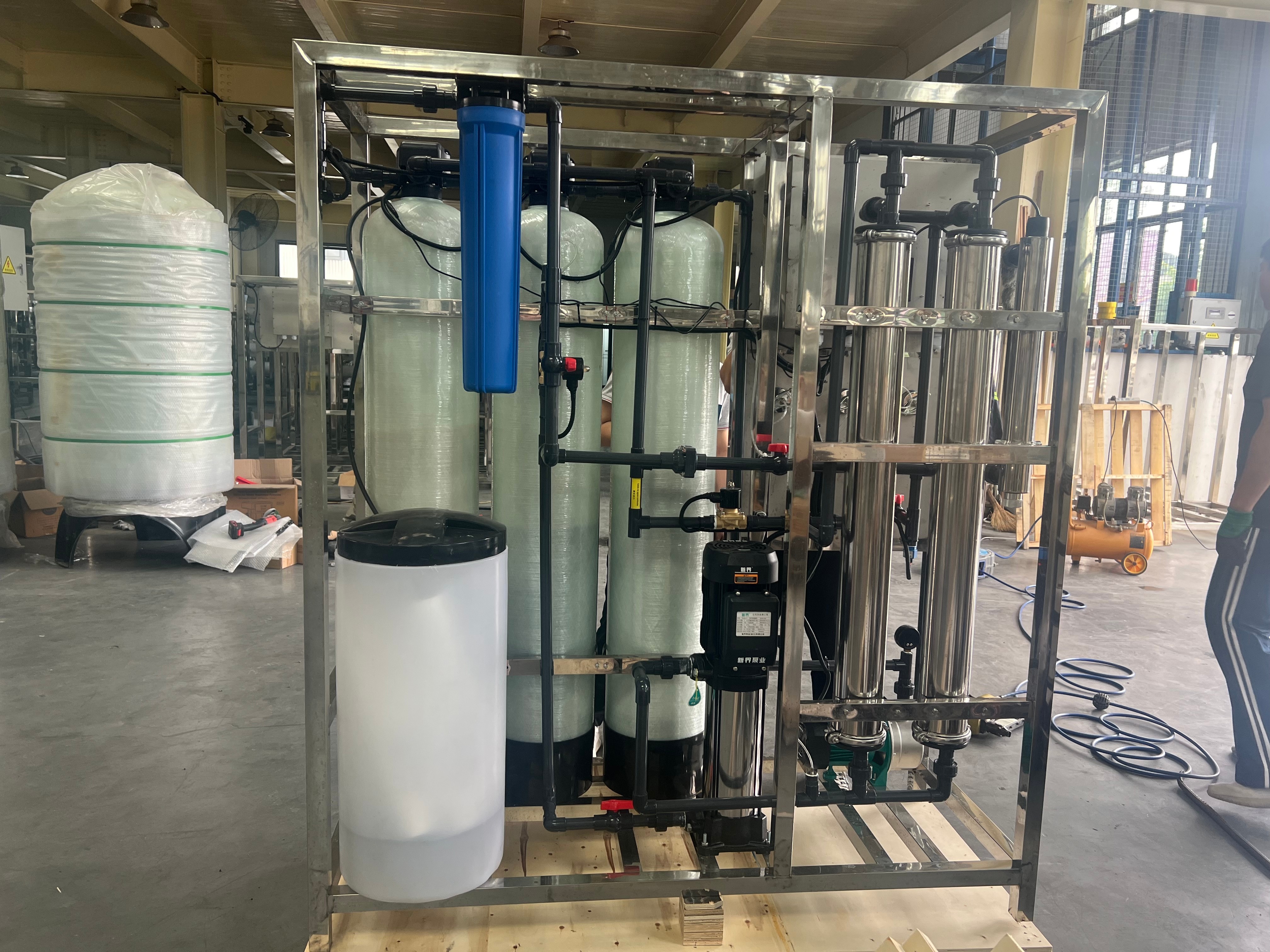 Manual Operation Reverse Osmosis Water Purifier Machine Drinking Water Treatment Machinery