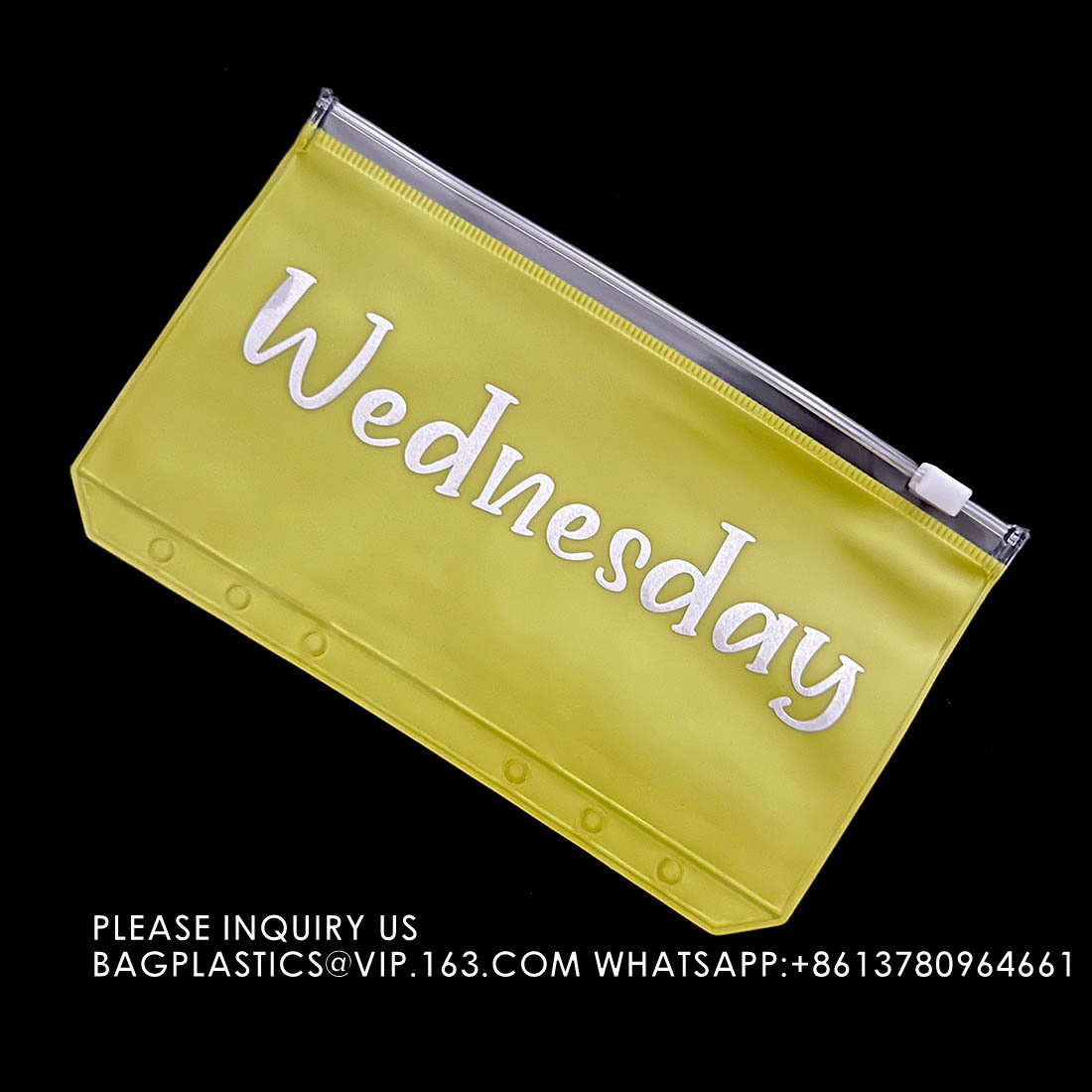 Cash Budget Envelopes For Budgeting Slider Zipper Binder Pouch Loose Leaf Bags Insert Pages Waterproof Document