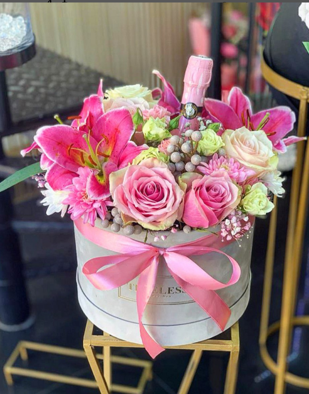 Round Floral Cylinder Boxes Custom Order Accepted for 20*15CM Flower Arrangements