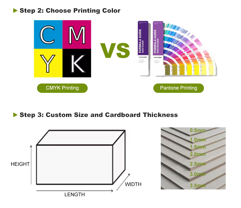 Custom Paperboard Food Gift Boxes Packaging Birthday Cake Preparation