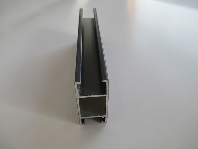 Thick Type Aluminium Extruded Profiles Black Powder Coating For Balcony Folding Doors