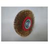 Buy cheap 300mm crimped bench wire wheel brush, Arbor hole 32mm,medium face,0.008'' wire from wholesalers