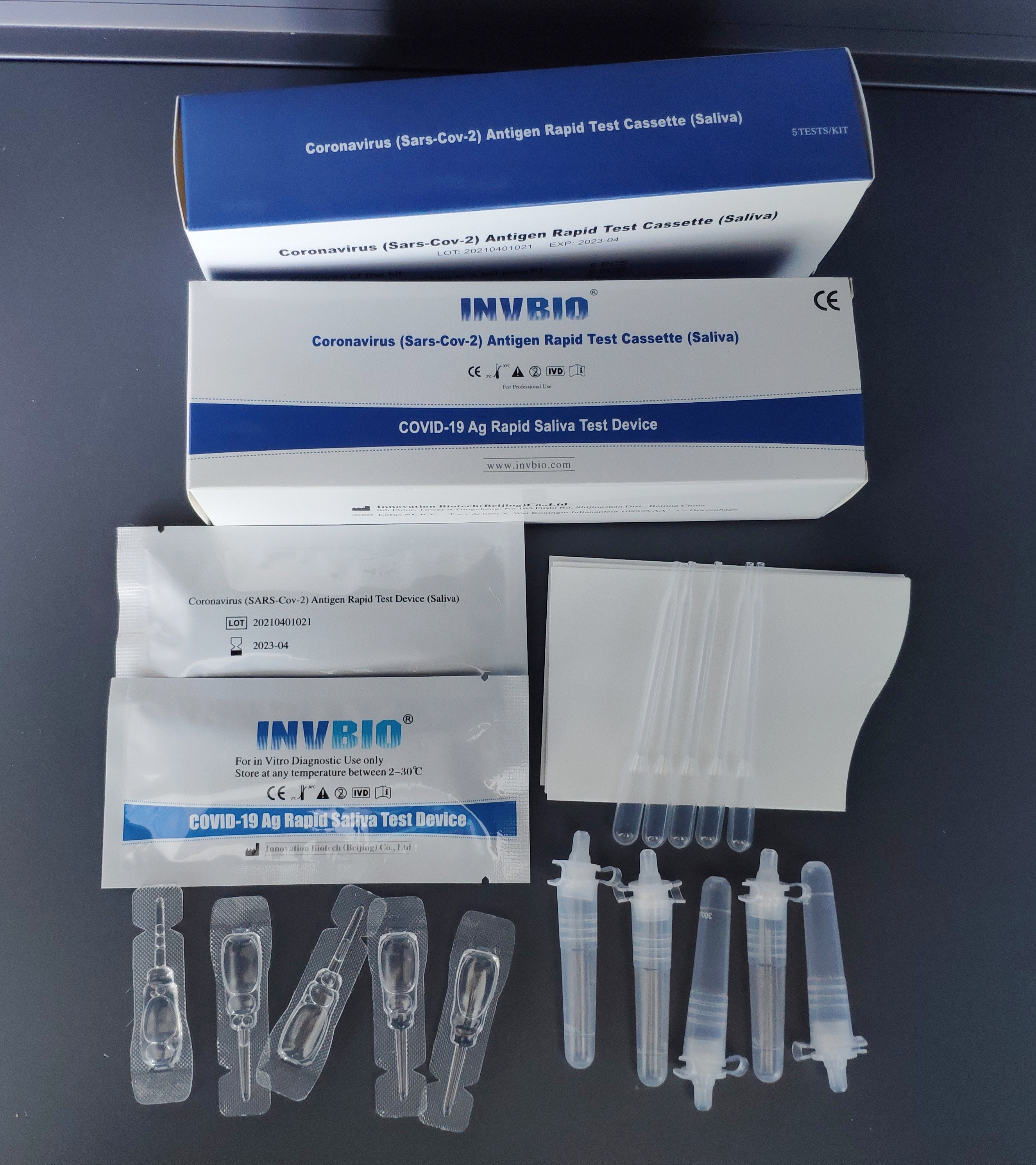 Coronavirus Covid 19 Self Rtk Ag Saliva Spit Test 100% Specificity