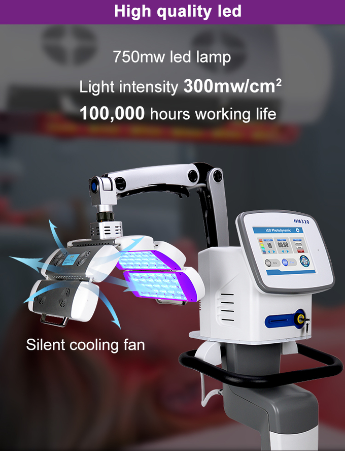 Color Touch Screen LED Light Therary machine with 300 LED Gene Biological Light Lamps
