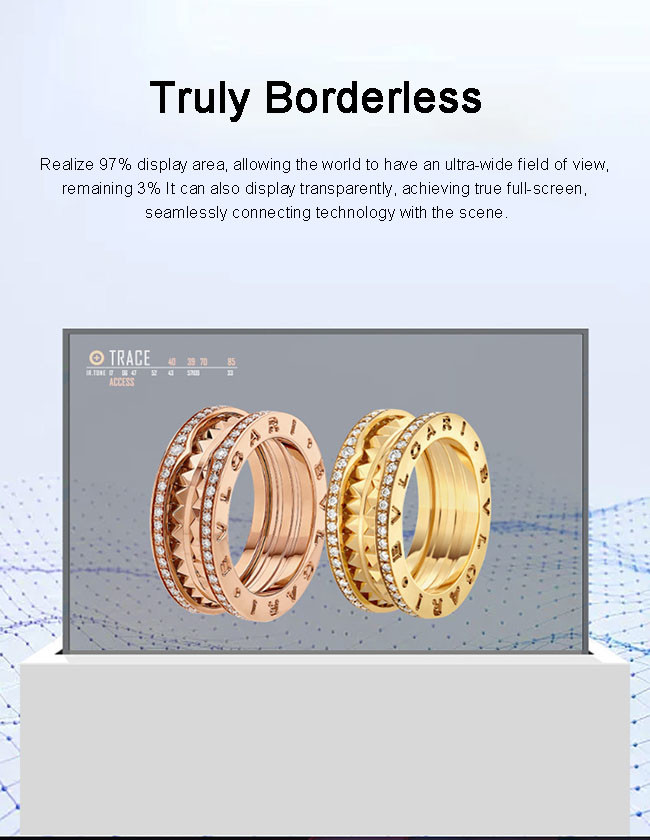 Sleek See Through OLED Display Touchscreen OLED Clear Display