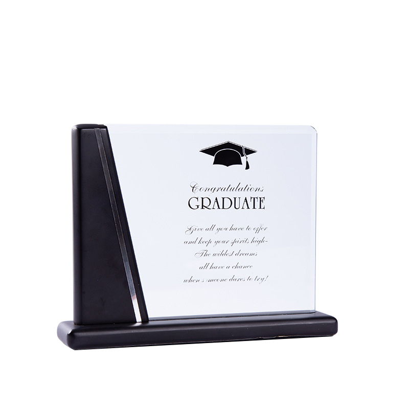 Graduation Aniversary Souvenir Acrylic Organic Glass Plate Trophy
