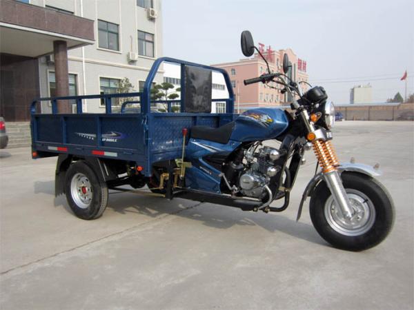 Gasoline Motorized Cargo Tricycle / 150CC Air Cooling Three Wheel Cargo