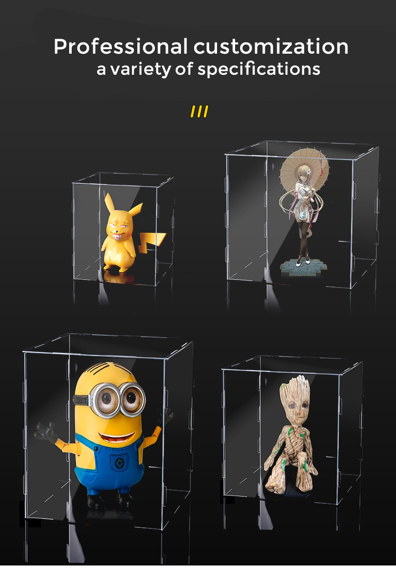 Helmet Acrylic Display Case For Garage Kit Figure Toy Car Model Display Case
