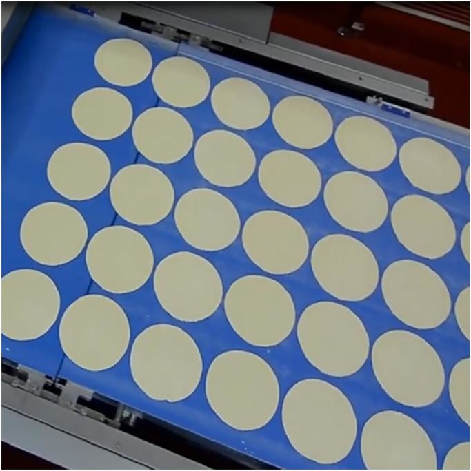 1000 To 5000pcs/H Pizza Base Production Line Commerical Automatic Pizza Making Machine