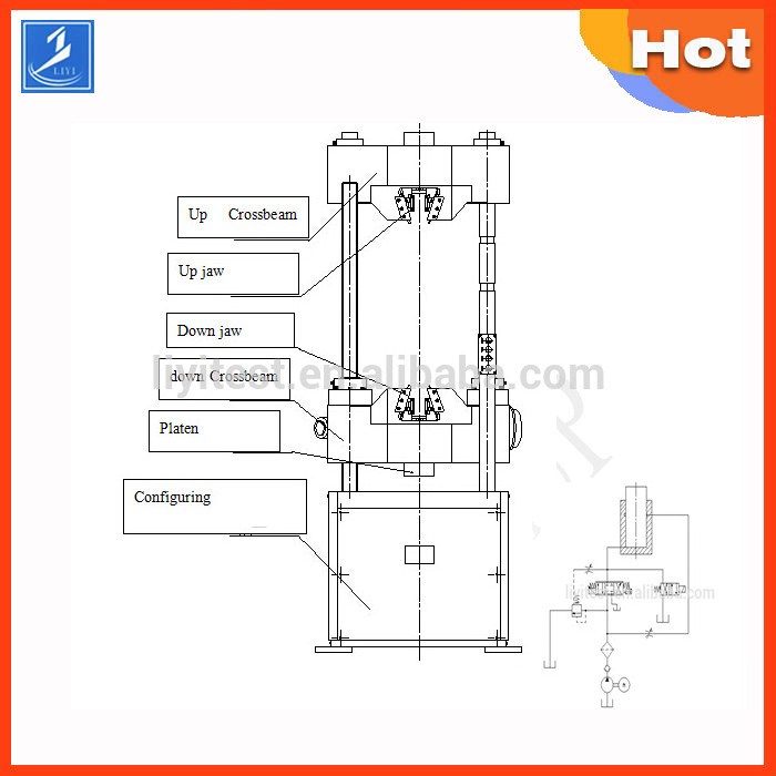 1000KN Concrete Bending Test Machine