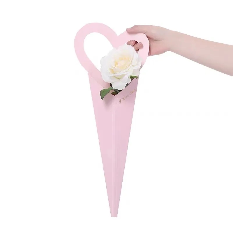 Customized Single Rose Flower Box Accepting Custom Orders for Florist Bowknot Gift Packaging