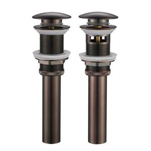 Sink Push Pop Up Drain Stopper 1 1/4" Bathroom Drain Fittings With Overflow