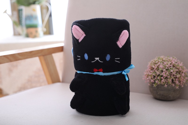 Soft 220g Baby Rolled Up Blanket Funny Animal Cartoon Fleece Plush Blanket for Bedding