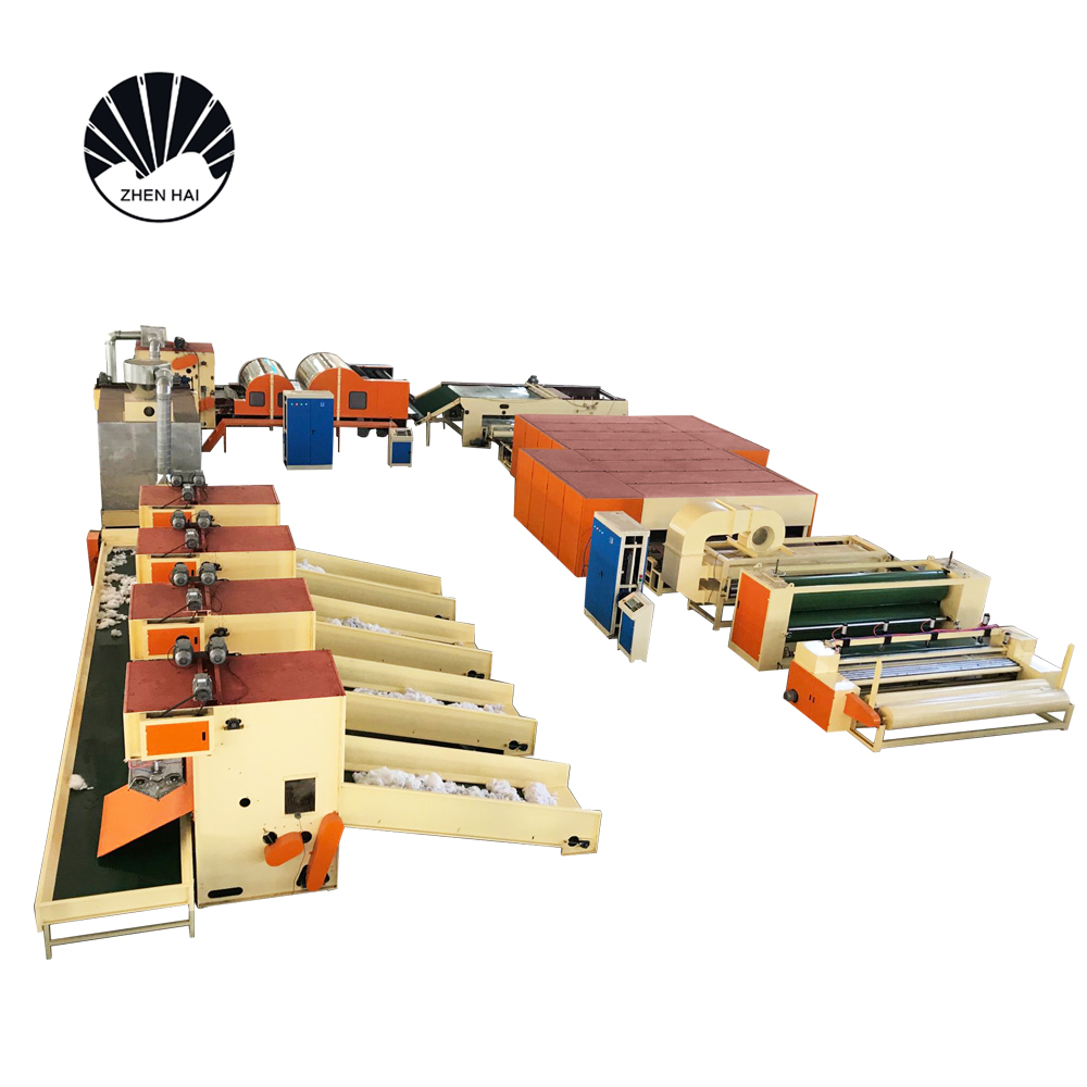 7000gsm Mattress Hard Stiff Wadding Production Line Plant