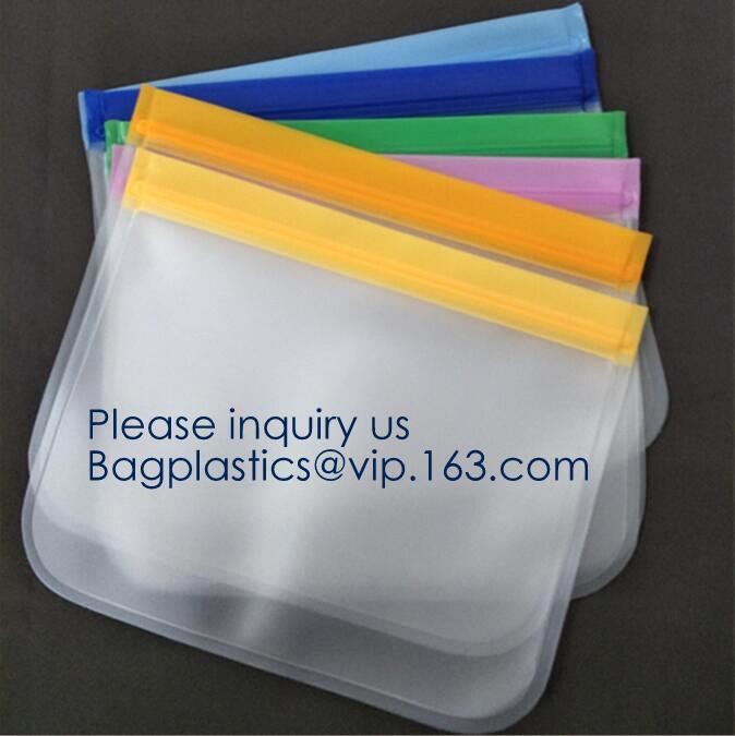 Reusable Transparent PVC Colored Bubble Zip lockk Bag,Eva/pe/pvc Zip lockk Frosted Biodegradable Clear Cellphone Garment Bag