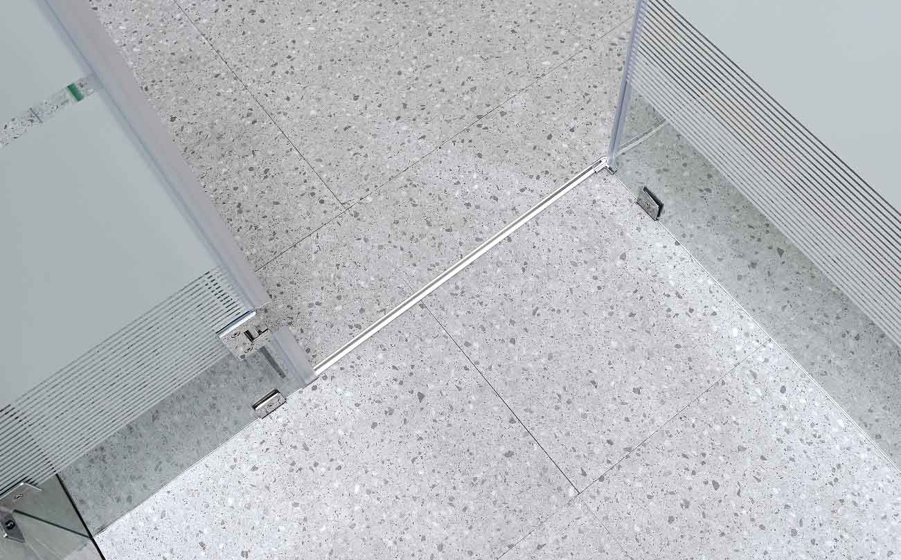 Affordable Shower Enclosures With White Printing Glass And Aluminum Frame