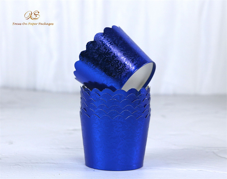 Food Grade Sustainable Aluminum Foil Cupcake Baking Cups