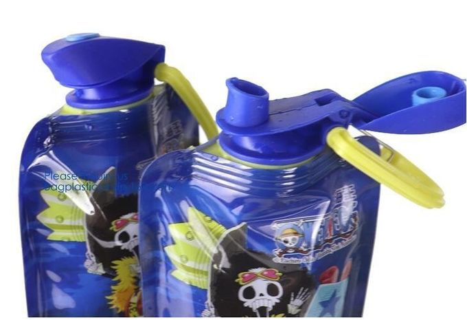Foldable Water Bottle Bag 480ML Environmental Protection Collapsible Portable Water Bag Sports water bottle 480ml bageas