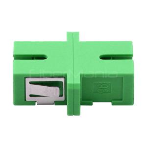 Green SC APC To SC APC Adapter , FTTX SC Simplex Single Mode Adapter