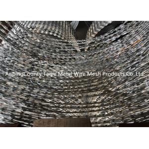 Rapid Deployment Barbed Razor Wire Mobile Security Barrier In Military And