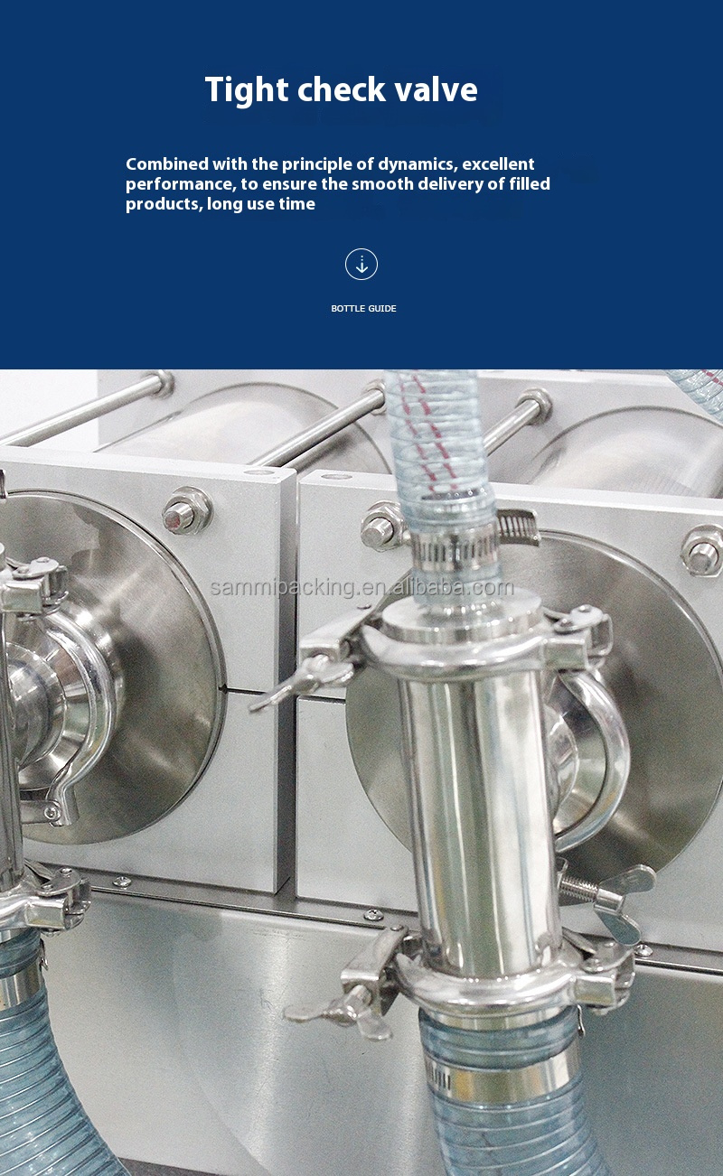 Full Pneumatic Double Head Table Top Liquid Filling Machine with 1% Filling Accuracy