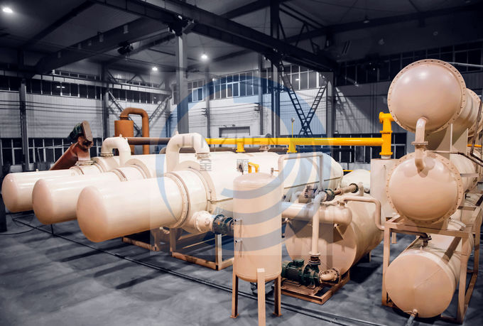 20 ton Continuous Scrap Tire Waste Plastic Recycling To Diesel Pyrolysis Plant