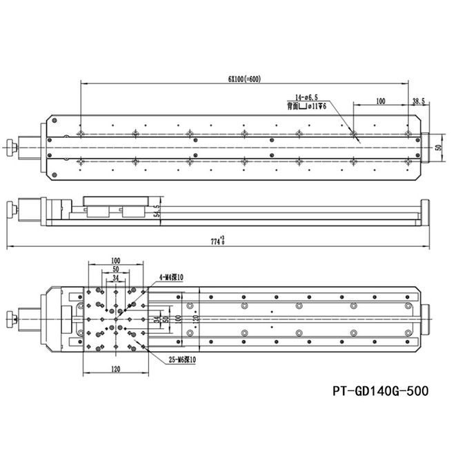 Three Axis Combined Motorized Rotary Stage Xyr Displacement 6