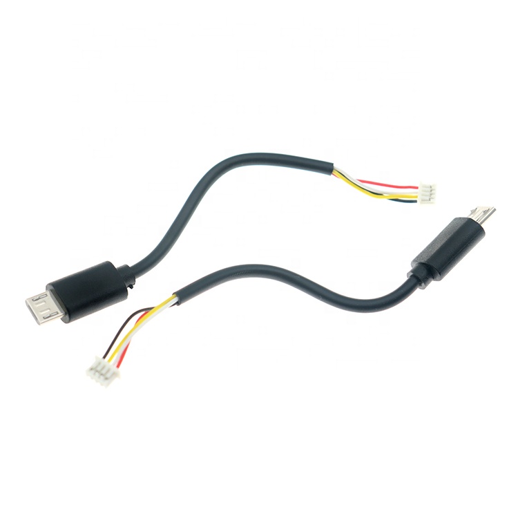 Custom 10cm 20cm 30cm 50cm Micro B 5P to 4P JST MX 1.25mm Connector Wire Cable