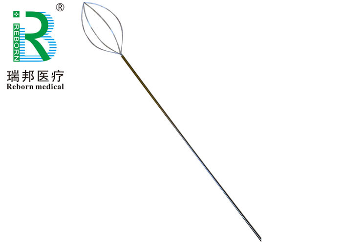 Medical Nitinol Stone Retrieval Basket Kink Resistance Easy Rotation