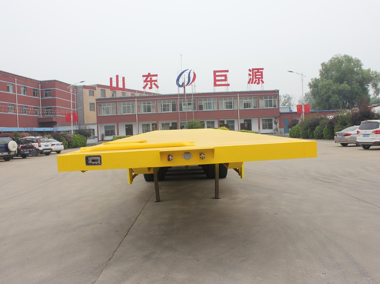High Bed Container Chassis 4 Axles 20 40 48 53 Feet Trailer for Container Transport