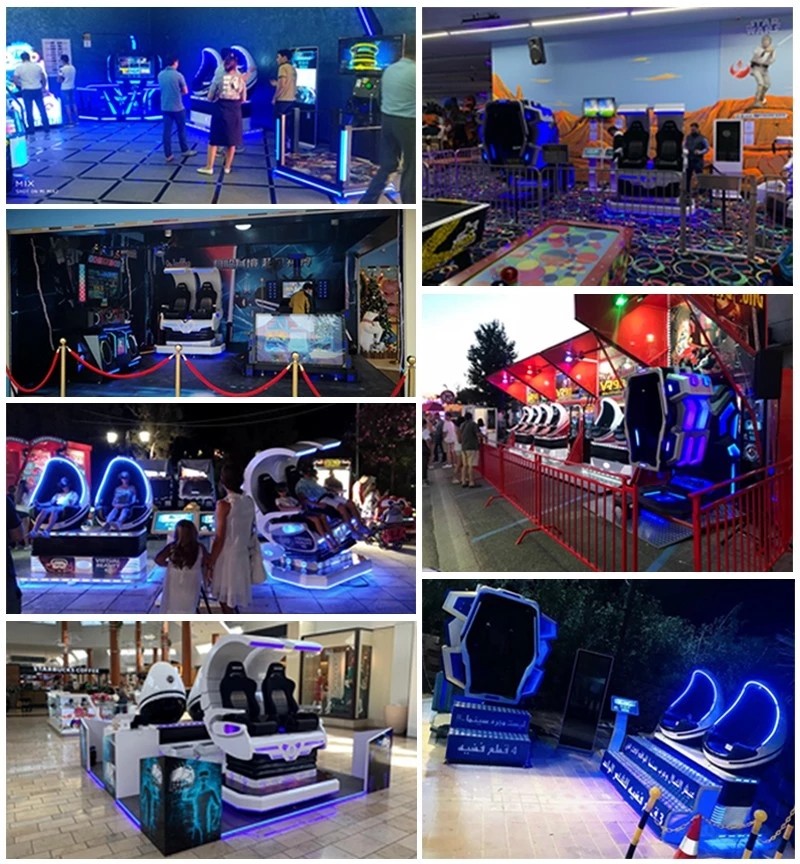 2 Seats Simulator Roller Coaster Sparta 9D VR Egg Cinema