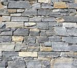 Blue Quartzite Natural Stacked Stone Wall Cladding Back With Cement