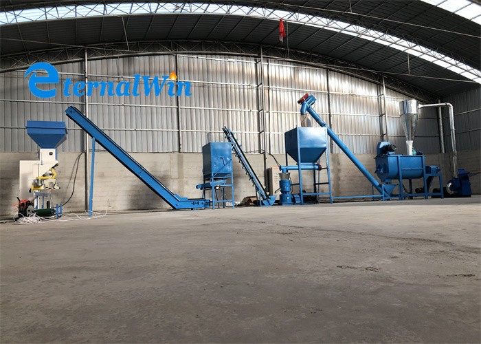 1t/h, 2t/h flat die animal feed production line for chicken feed cattle goat rabbit poultry feed pellet production line